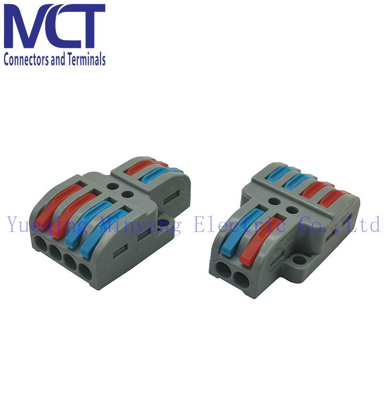 Wago Electric Terminal Block Cable Connector Pct-222 Gray Splicing